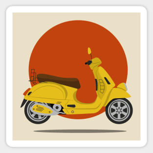 Retro scooter Sticker